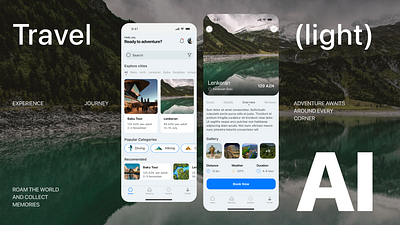 Travel app UI design app design app ui inspiration design mobile design presentation inspiration travel app travel app ui ui ui design ui inspiration ui ux uiux