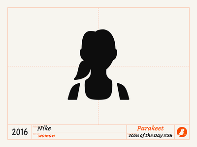 Icon of the Day #26 brand design icon icons ios nike sports sportswear ui user vector woman