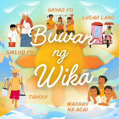 Buwan Ng Wika Poster celebration fun graphic design poster