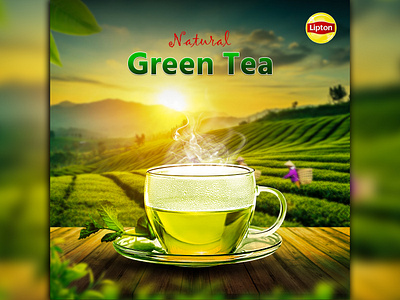 Lipton Green Tea Ads Design ads advertismant coffe green tea ads design lipton product ads product ads design product manupulation tea tea ads