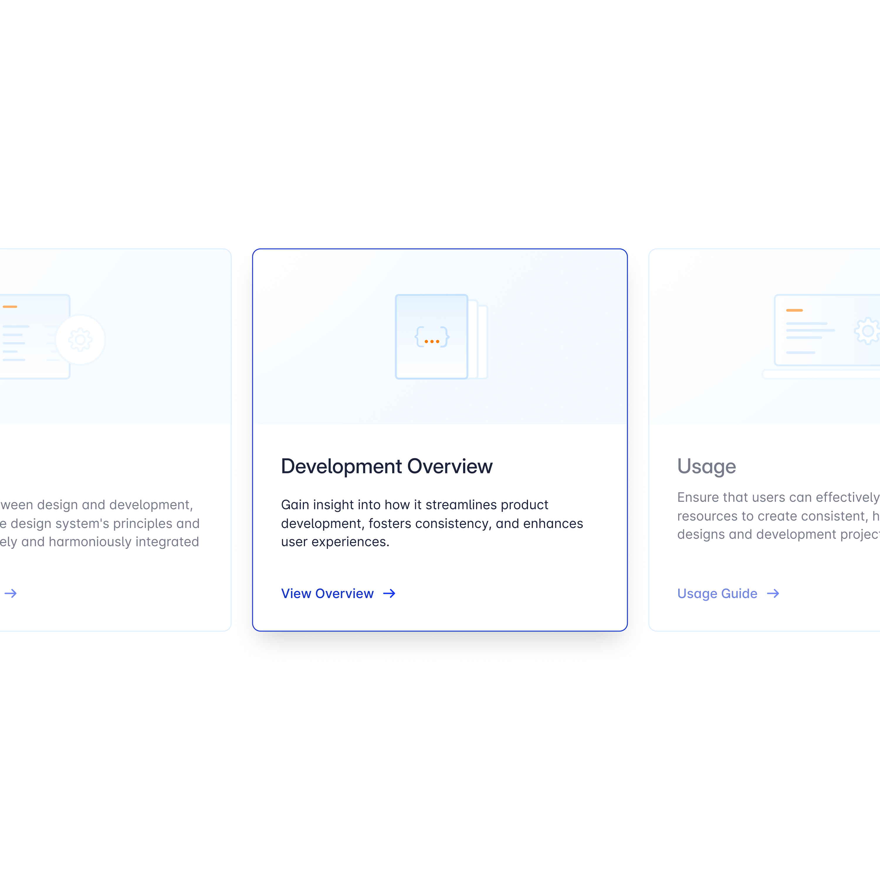 Development Overview carddesign cardinterface cleandesign contentdesign coolui creativeui designsystem designsystemdocs developmentoverview documentationui interactivedesign minimalui moderndesign productdesign techui typography uicomponents userinterface visualdesign visualhierarchy