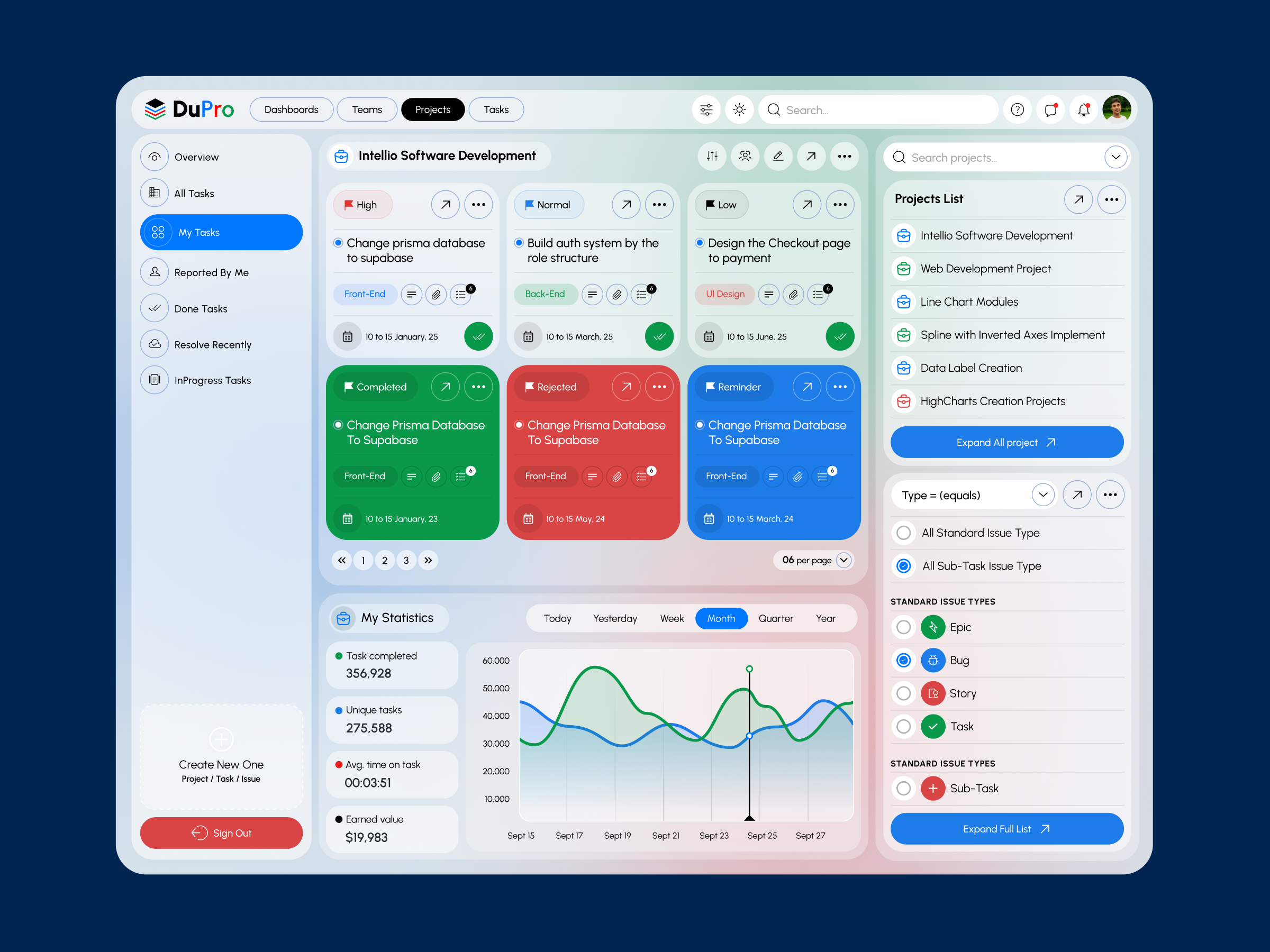 DuPro- Project Management Tool branding design figma figma design figma layout figma mockup figma prototype layout design mockup design product product design project mangement software design tools design ui web design website concept website design website template