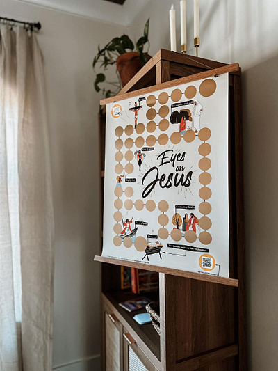 My Poster is in families' homes 💖 🏠 drawing illustration jesus christ life vector