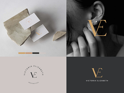 VE AESTHETIC LOGO BRANDING aesthetic beauty brand designer brand identity branding consultancy cosmetic elegant letter mark logo logo designer logotype luxury minimal modern logo nature skincare ve letter ve logo visual identity