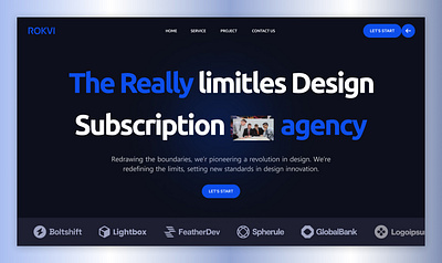 Vantage - Digital Marketing Agency ( Hero Section ) agency w cline design hero section landing page mockup one page ui uiux ux webdesign webflow template website