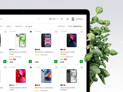 Product catalog | Online equipment store, iPhones catalog development iphones no code no code development nocode online shop product catalog shop ui ui desing uidesign web design web development