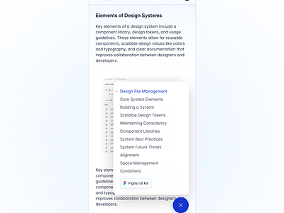 Mobile Ui - Page Menu cleanui componentlibrary creativeui designsystem designsystemdocs documentationui interactivemenu menudesign minimaldesign mobiledocumentation mobileexperience mobileui mobileux modernui navigationui onpagemenu responsivedesign techdesign userinterface visualhierarchy