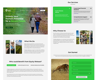 Equity Unlock Landing Page figma graphic design ui ux web design