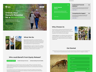 Equity Unlock Landing Page figma graphic design ui ux web design