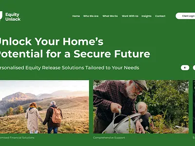 Equity Unlock Hero Design figma hero banner homepage landing page ui ui design web design website wordpress