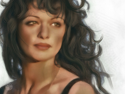 Evelyn Carnahan illustration illustrator painter photoshop portrait procreate