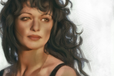 Evelyn Carnahan illustration illustrator painter photoshop portrait procreate