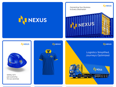 Nexus Logistics allyanastudio boldandelegant brandidentity brandingexpert brandingidentity designjourney logisticsbranding logisticslogo logo logodesign modernbranding visualidentity