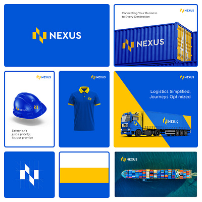 Nexus Logistics allyanastudio boldandelegant brandidentity brandingexpert brandingidentity designjourney logisticsbranding logisticslogo logo logodesign modernbranding visualidentity