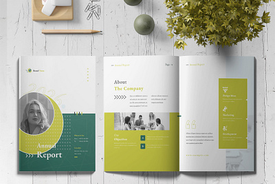 Annual Report Template namecard