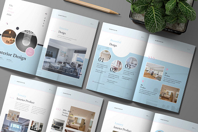 Interior Design Brochure Template inspiration