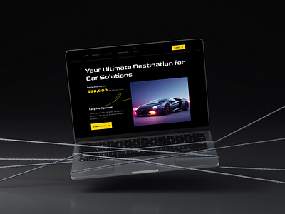 Luxury cars website header (Dark mode) car car rent car website dark mode header landing page luxury cars website minimal trendy ui ui website user interface ux ux website website