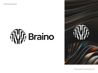 Brain+Ai Logo Concept ai app artificial intelligence blockchain brain brand design brand identity branding design logo minimal modern logo tech web3