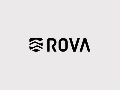 ROVA Outdoor Gear badge black and white branding flat hills logo logos mountains outdoor