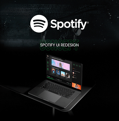 Spotify UI Redesign Concept branding redesign spotify spotify redesign ui ui ux