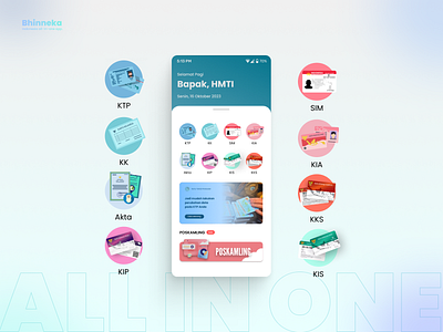 Bhinneka - The Indonesian Citizen's One-Stop App app citizen app figma government government app government ui ux graphic design indonesia mobile mobile app mobile design mobile ui ux phone app phone ui ux smartphone app smartphone ui ux ui ui ux ui ux design ux