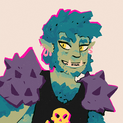 Fantasy Wrestler character character design colors fantasy goblin illustration wrestler