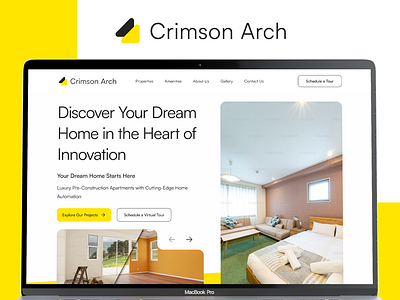 Crimson Arch - Web Design and Branding branding design case study luxuryhomes modernarchitecture realestatewebsite realstate responsivedesign ui design uiux web design