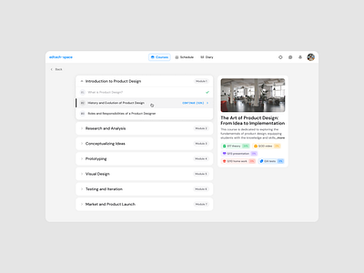 EdTech Space - Learning Management System application design desktop desktop design edtech education figma lms platform product product design saas study tags ui user interface ux visual visual design web design
