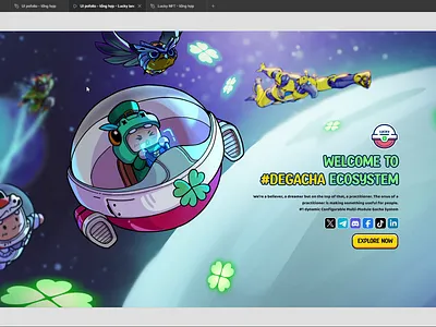 UI homepage website lucky nft ui