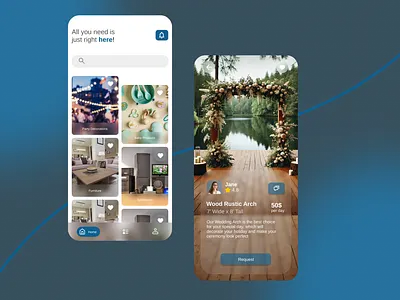Versatile Rental App Design: Rent Anything Anytime ui ui design ux