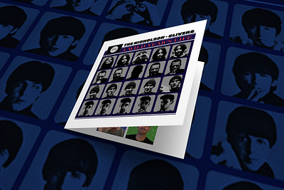 The Beatle's-inspired holiday card graphic design holiday card layout photoshop