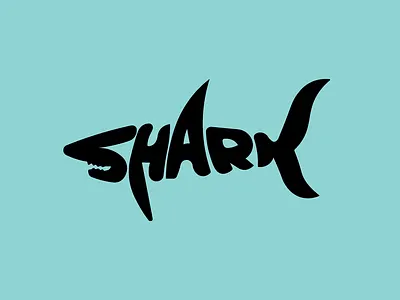 Creative shark logo illustration