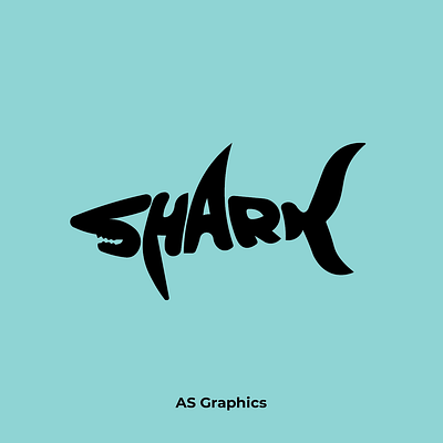 Creative shark logo illustration