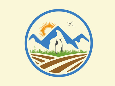 Girdhari Dairy Farm Logo: Emphasizing Fresh Milk visual identity