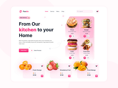 Food Hero Section Design design food hero page hero section landing page modern ui ui ux web design