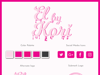 EL by KORI Brand Board – Typography Logo beauty design graphic design