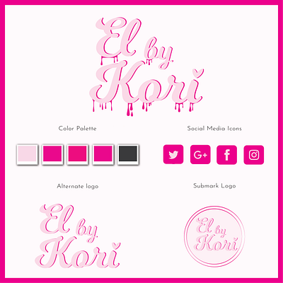 EL by KORI Brand Board – Typography Logo beauty design graphic design