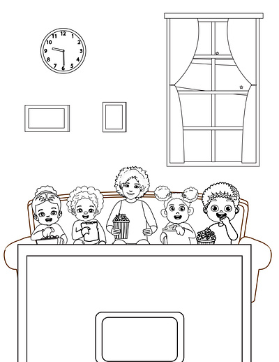 Children Coloring Book coloring book illustration illustration artist kids book story book