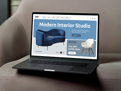 Furniture Landing Page furniture home decor landing page uiux web design