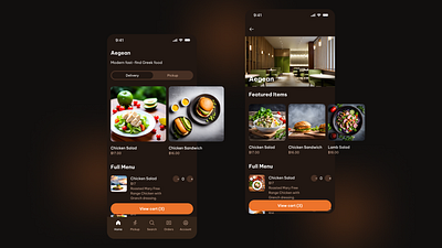 Food App UI Design figma graphic design ui