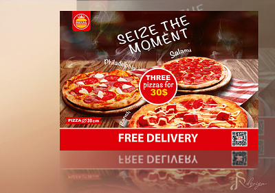 Brochure advertising branding fast food graphic design photoshop