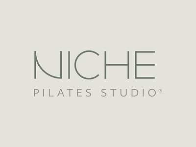 NICHE Pilates Studio Logo graphic design logo