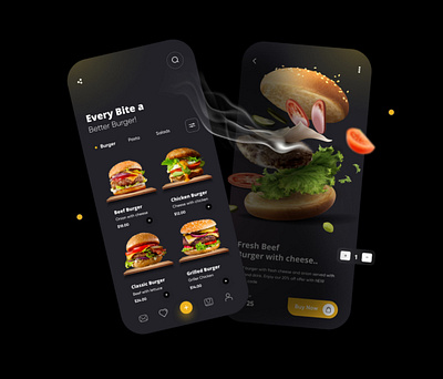 Fast Food App figma graphic design ui