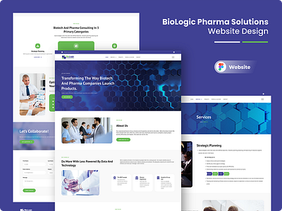 BioLogic Pharma Website Design figma graphic design ui ux web design