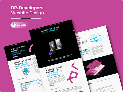 DR. Developers Website Design branding figma graphic design ui ux web design