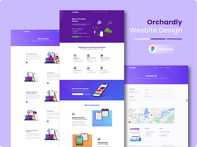 Orchardly Website Design figma graphic design ui ux webdesign