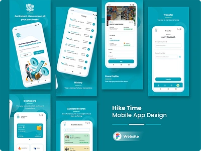 Hike Mobile App Design fiigma graphic design hike mobile app design ui ux