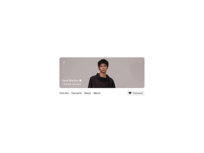 Artist profile artist artist profile banner button component design exploration figma follow following light mode modal music music playlist navigation product design spotify ui ux verified web design