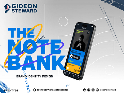 💸THE NOTE BANK Brand Identity 2024 affinitydesigner brandidentity combination mark graphic design landingpage logo poster tothesteward ui