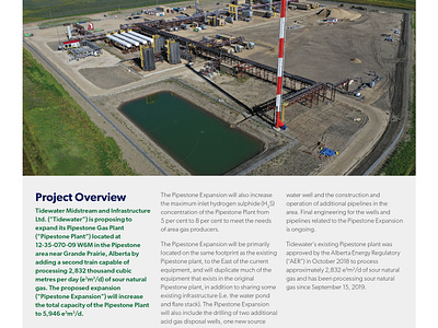 Tidewater Midstream & Infrastructure Ltd. factsheet alberta design graphic design print production